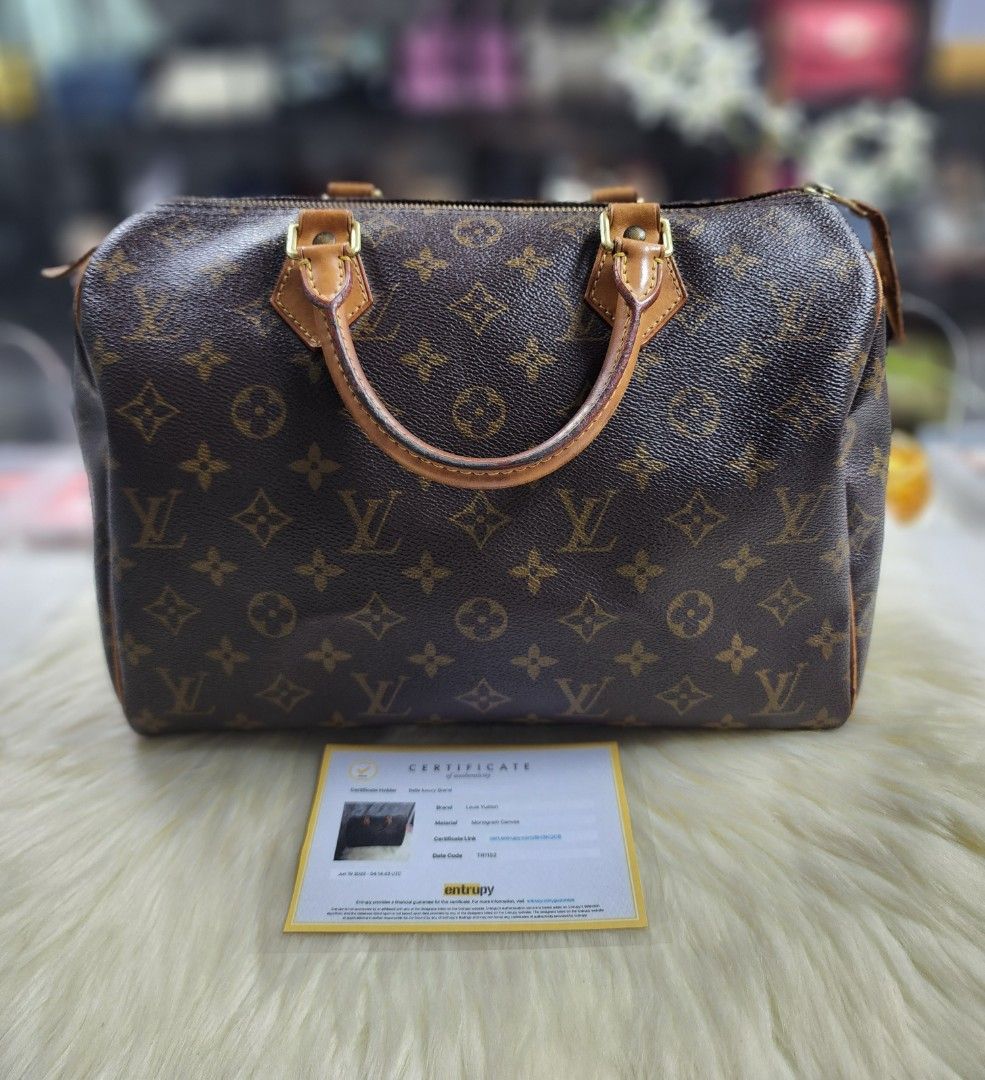 Auth LV speedy 30, Luxury, Bags & Wallets on Carousell