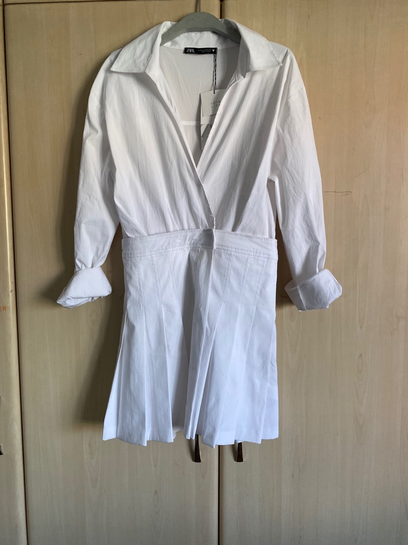 White tennis dress zara clearance
