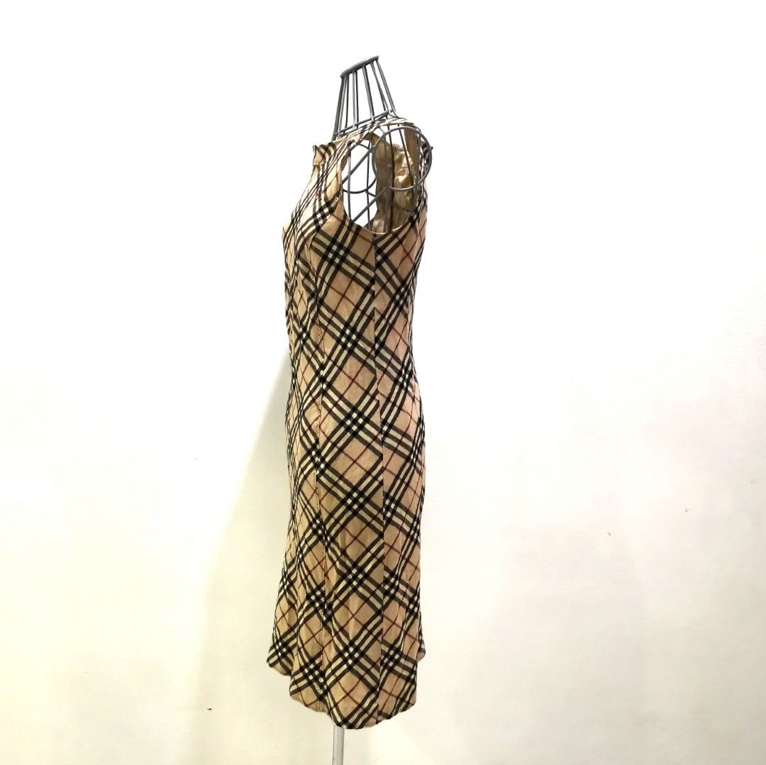 Authentic Burberry Blue Label Nova Check Sleeveless Dress