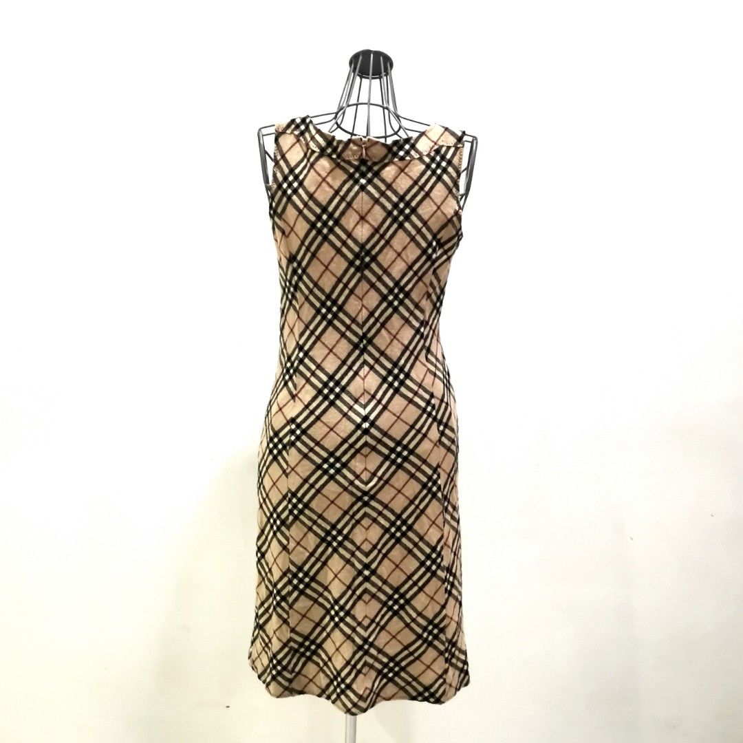 Authentic Burberry Blue Label Nova Check Sleeveless Dress