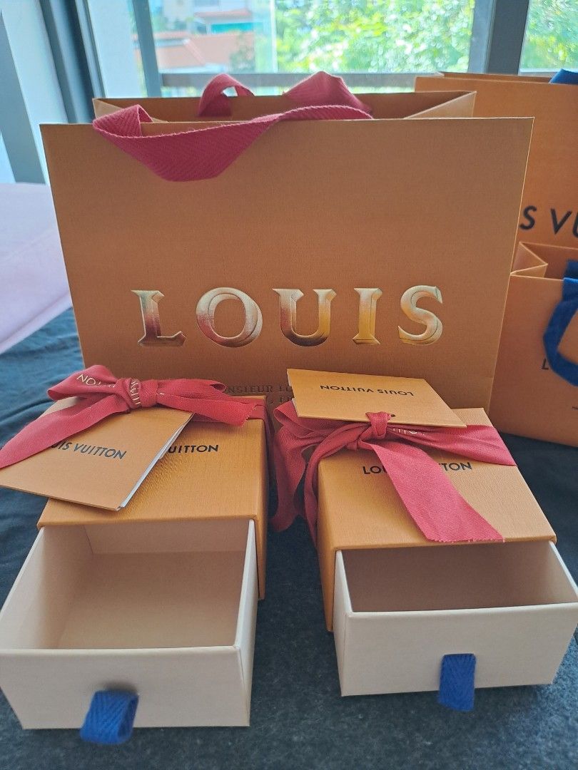 Authentic Louis Vuitton, Tory Burch & MCM paper bag & box c/w New