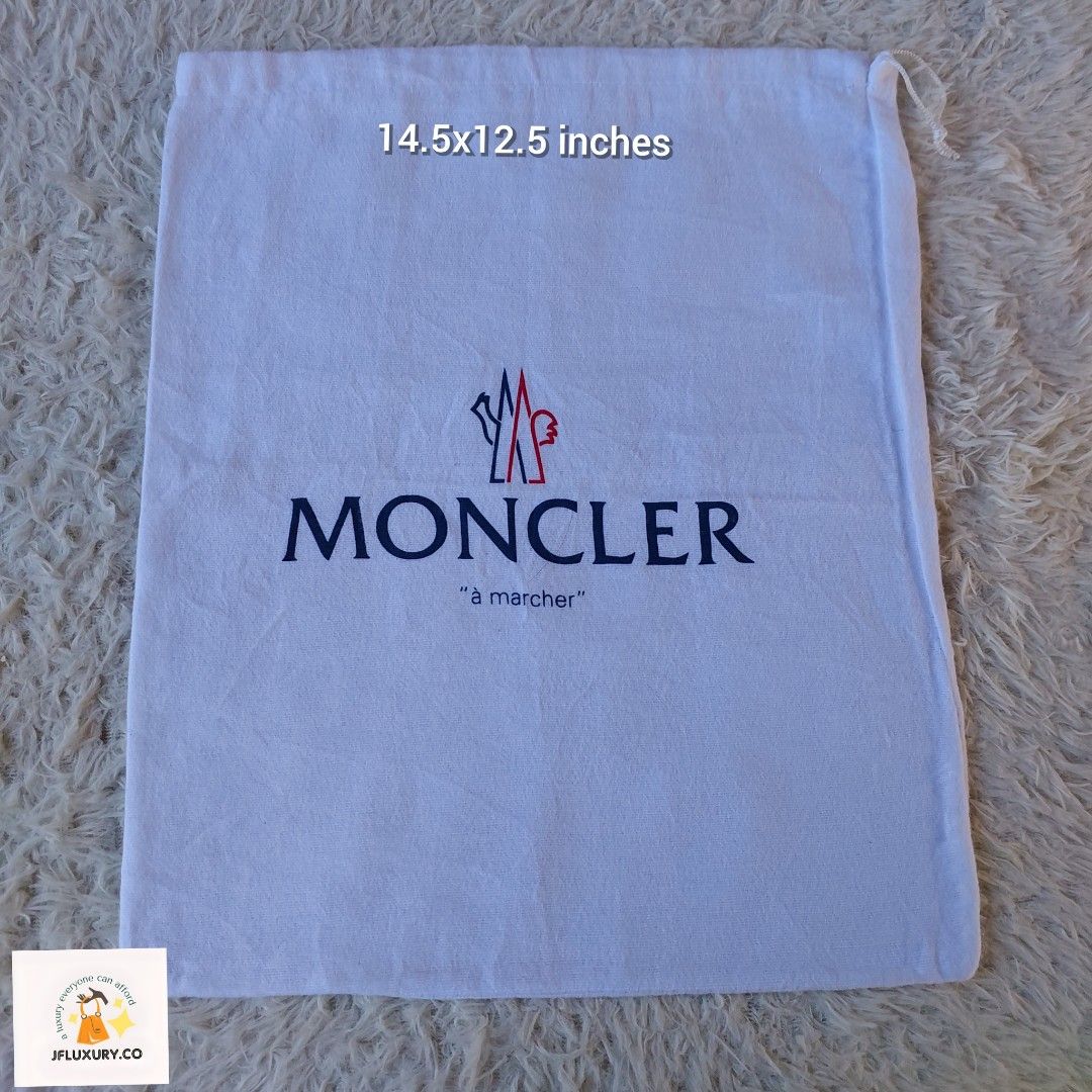 Moncler plastic sales bag