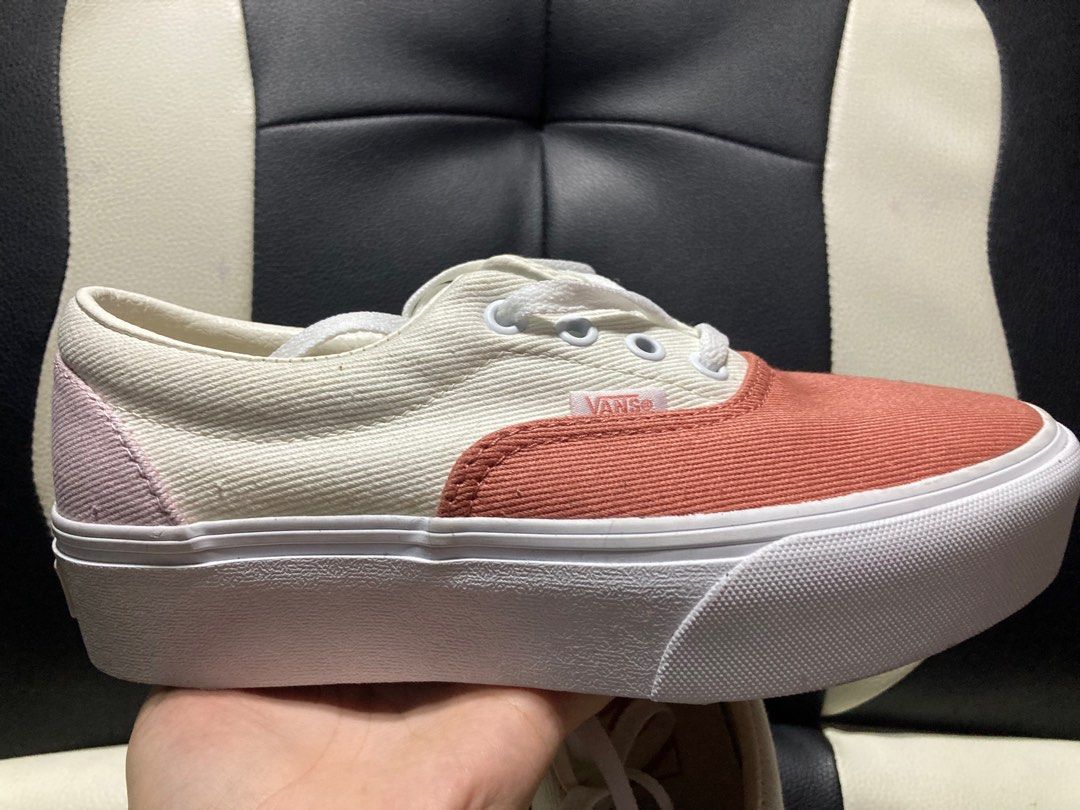 Authentic Vans Era Platform (Twill) Pastel Block, Women's Fashion