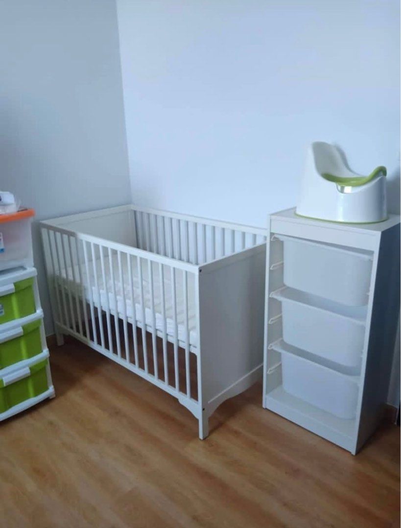Baby cot IKEA, Babies & Kids, Baby Nursery & Kids Furniture, Cots