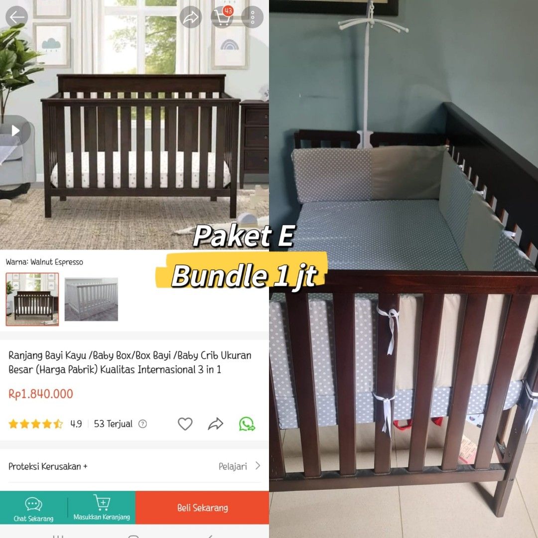 Baby crib jual rugi
