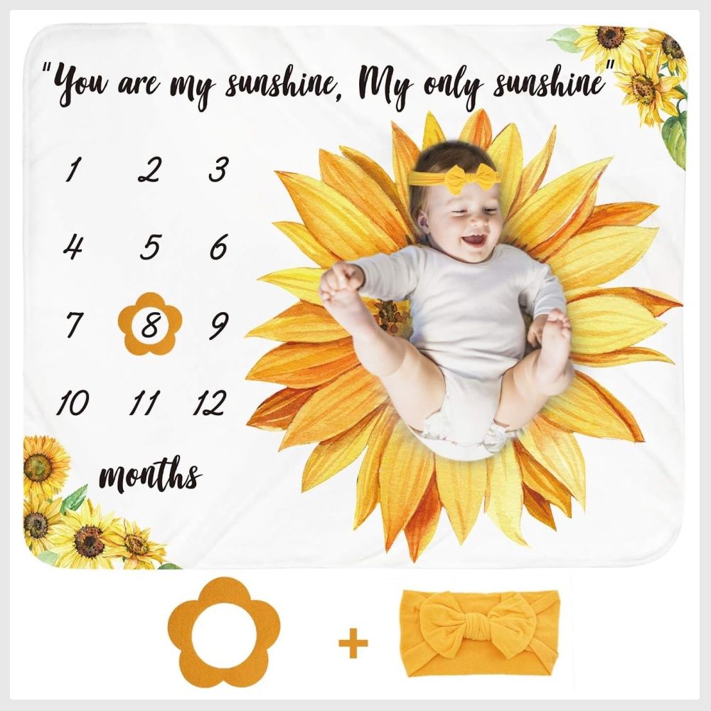 Sunflower sales milestone blanket