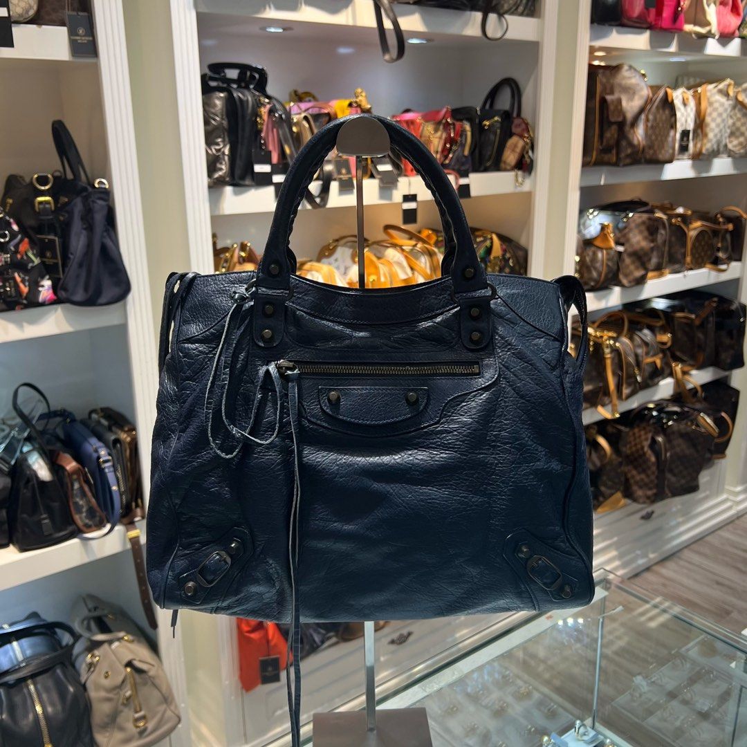 Balenciaga Velo Classic Regular Hardware Bag in Black  REVOIR  Second  Hand Designer Bags  Revoir