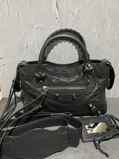 Balenciaga Mini City Classic Gray Agneau SHW 2018