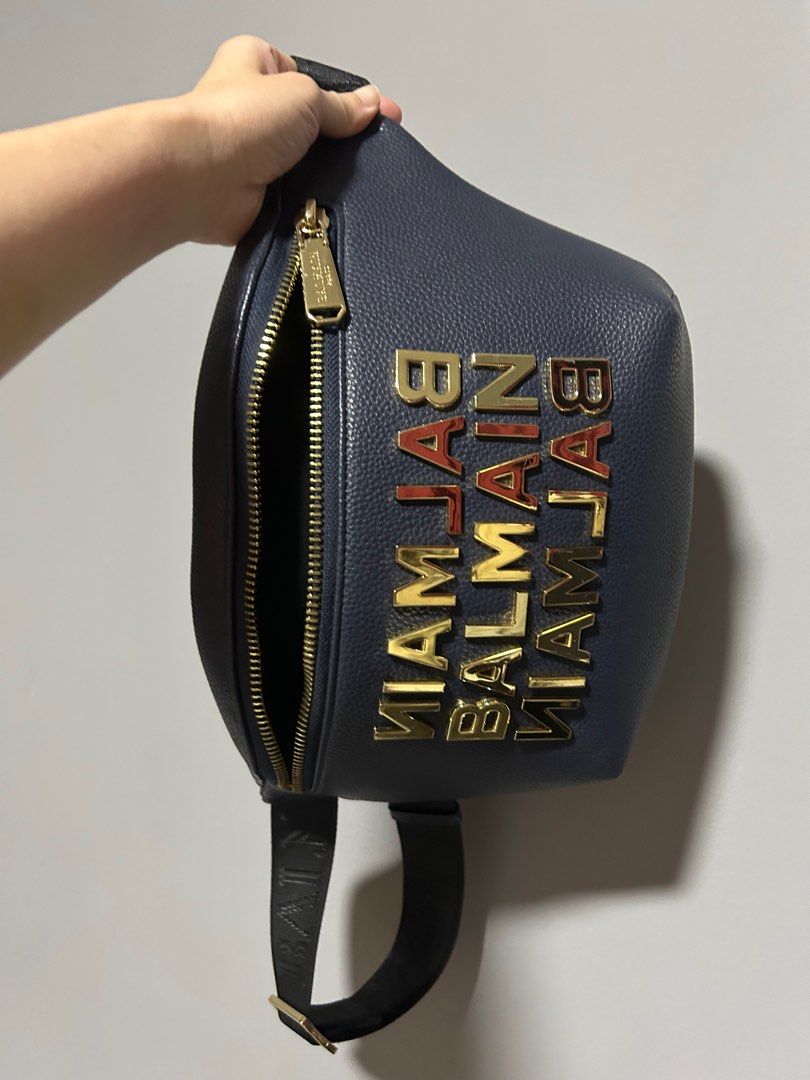 BALMAIN: B-Buzz bag in smooth leather - Black | Balmain mini bag  BN1DG811LAVE online at GIGLIO.COM