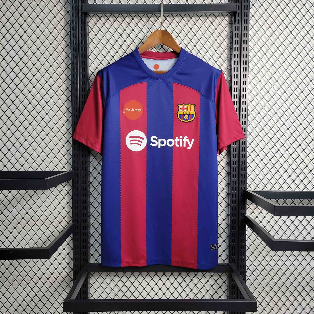 (In stock) Barcelona 23-24 Home Jersey, Men's Fashion, Activewear on