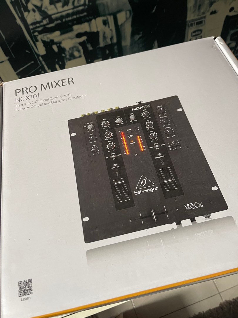 Behringer Pro Mixer NOX101 2channel DJ Mixer, Audio, Soundbars
