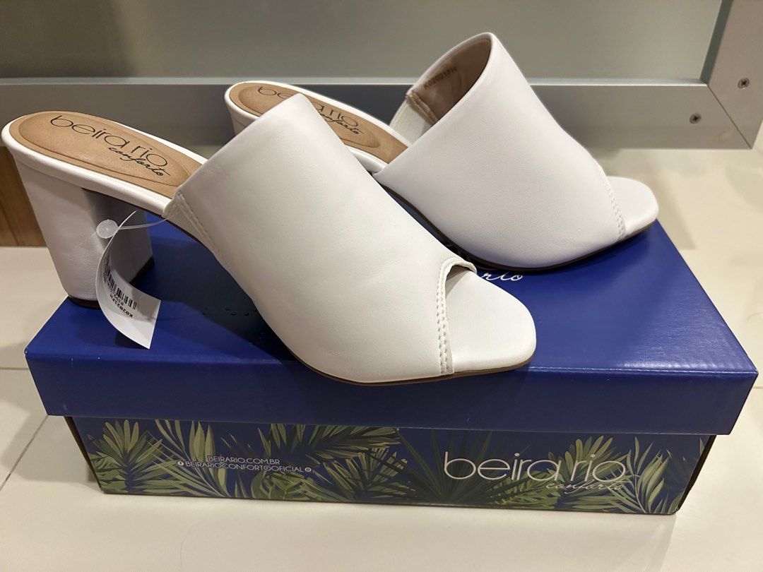Comfy white heels top