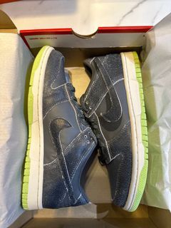 Below retail price! Nike dunk low SE GS Halloween Green UK 6 EUR 39 US 6.5Y