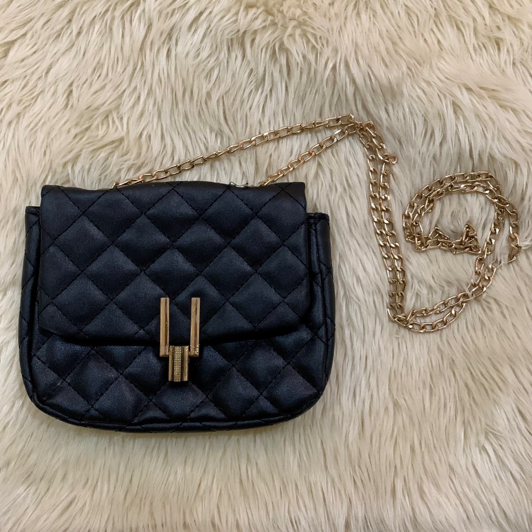 Leatherette sling bag on sale