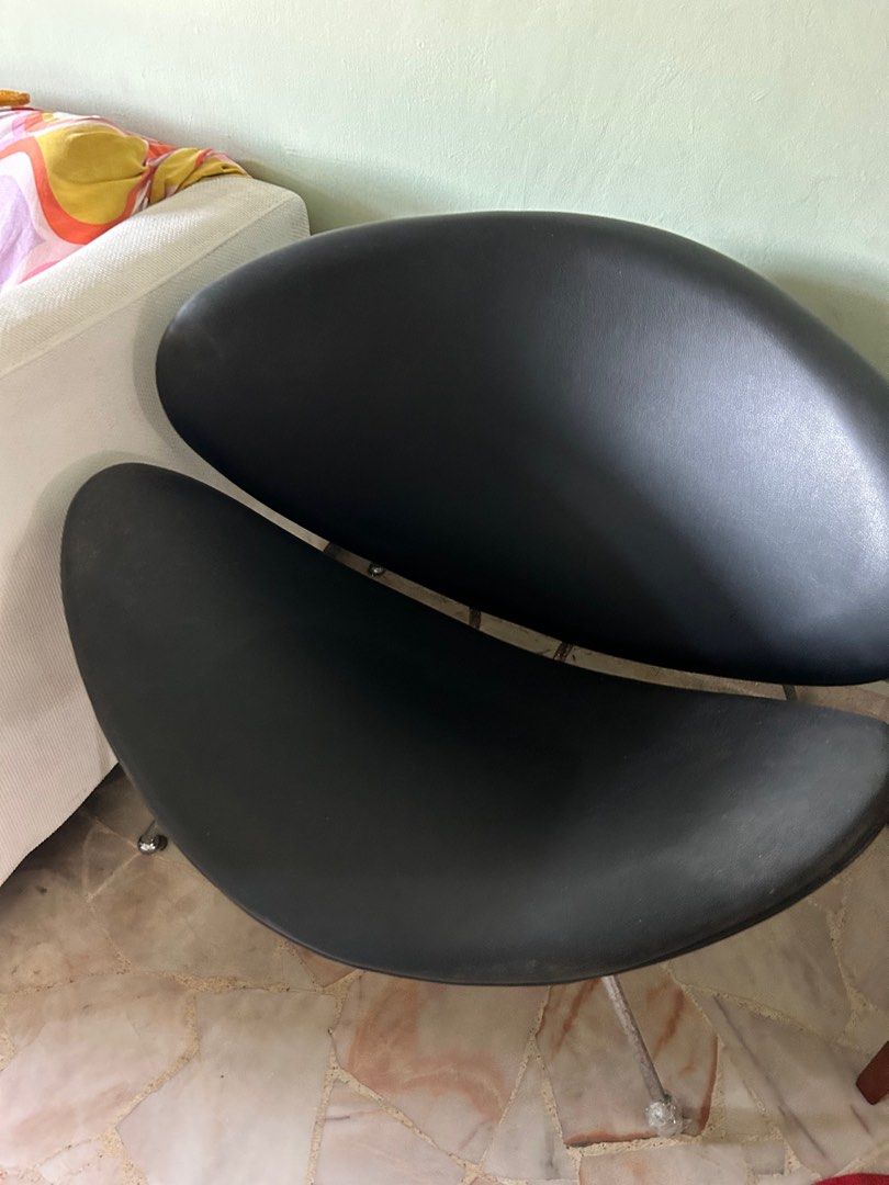 Black vintage chair, Furniture & Home Living, Furniture, Chairs on