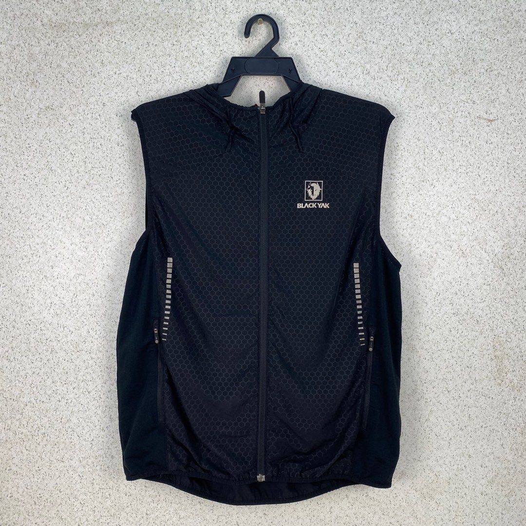 Black Yak Outdoor Hooded Vest Men s Fashion Tops Sets Hoodies