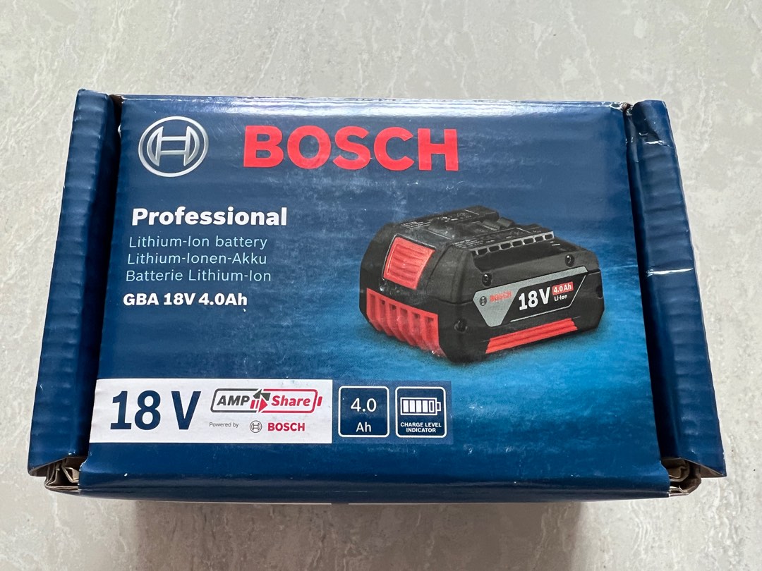 BOSCH 18V 4.0Ah Battery (Brand new and seal ), Furniture & Home Living