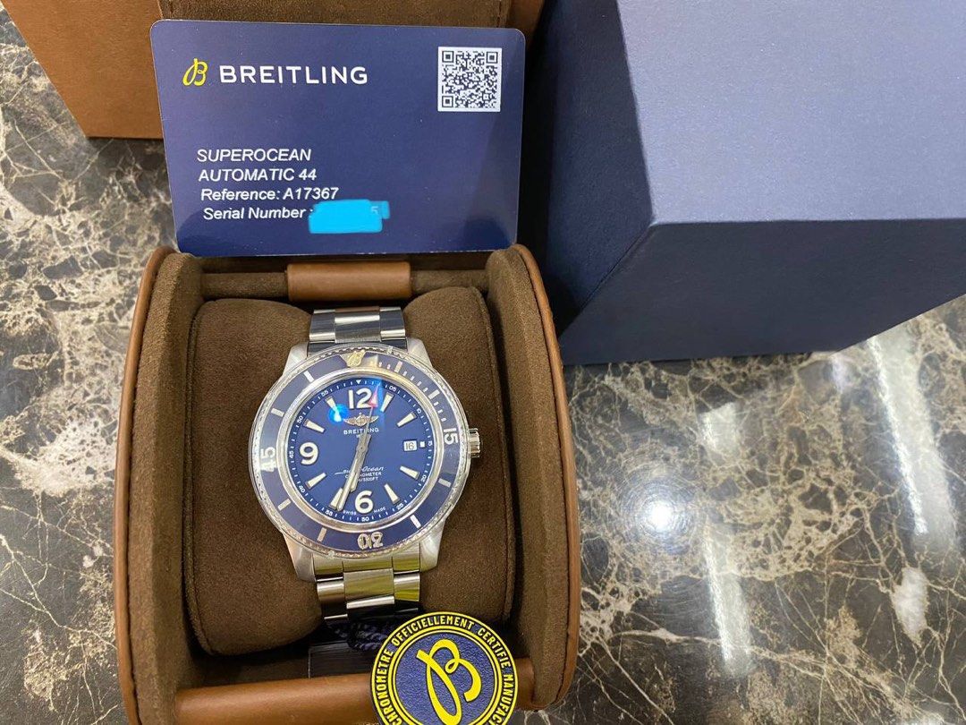 BRAND NEW BREITLING SUPEROCEAN 44 REF A17367D81C1A1 44MM AUTOMATIC YEAR 2022 WATCH FULL SET Luxury Watches on Carousell