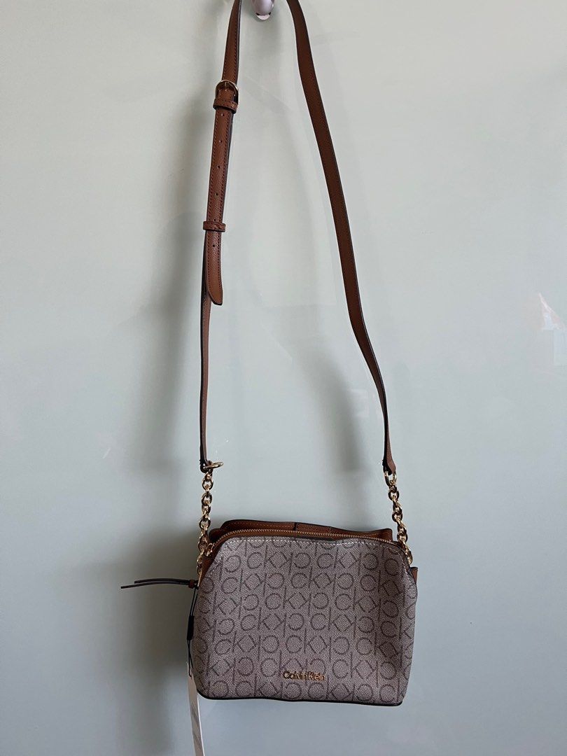 Grey calvin klein outlet purse