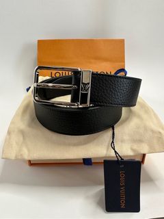 Louis Vuitton LV Circle 35mm Reversible Belt Black + Cowhide. Size 95 cm