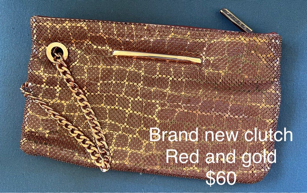 Mimco gold clutch sale