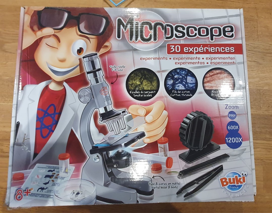 Buki Microscope with 30 experiments, Hobbies & Toys, Toys & Games