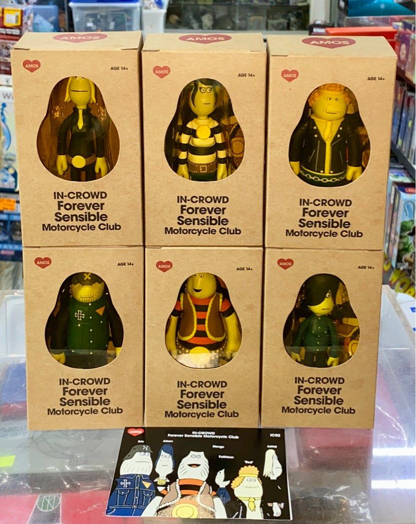 新品 AMOS TOY Forever Sensible cycle フィギュア AMOS Forever Sensible Motorcycle Club 6体
