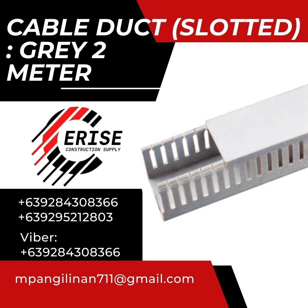 CABLE DUCT (SLOTTED) GREY 2METER on Carousell