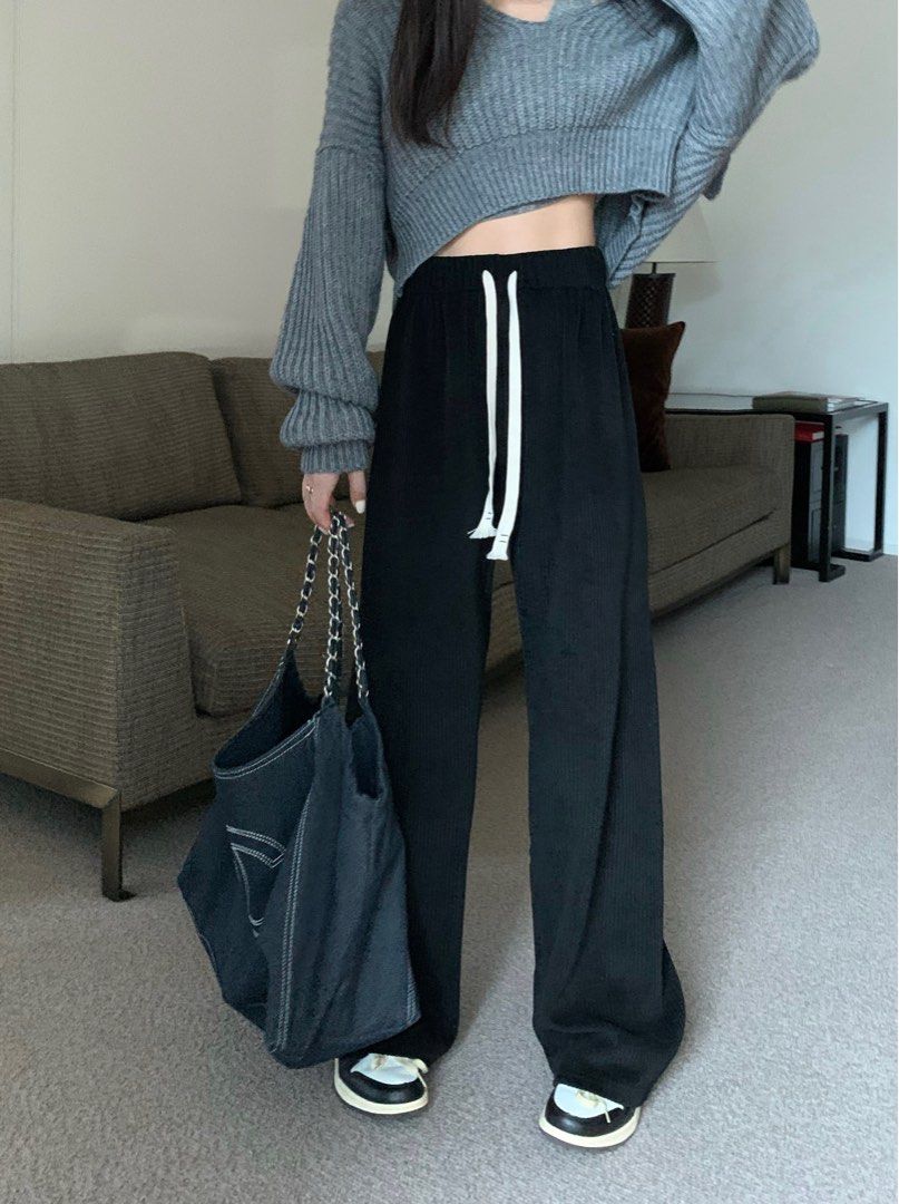 Casual black pants women s fashion bottoms other bottoms on carousell