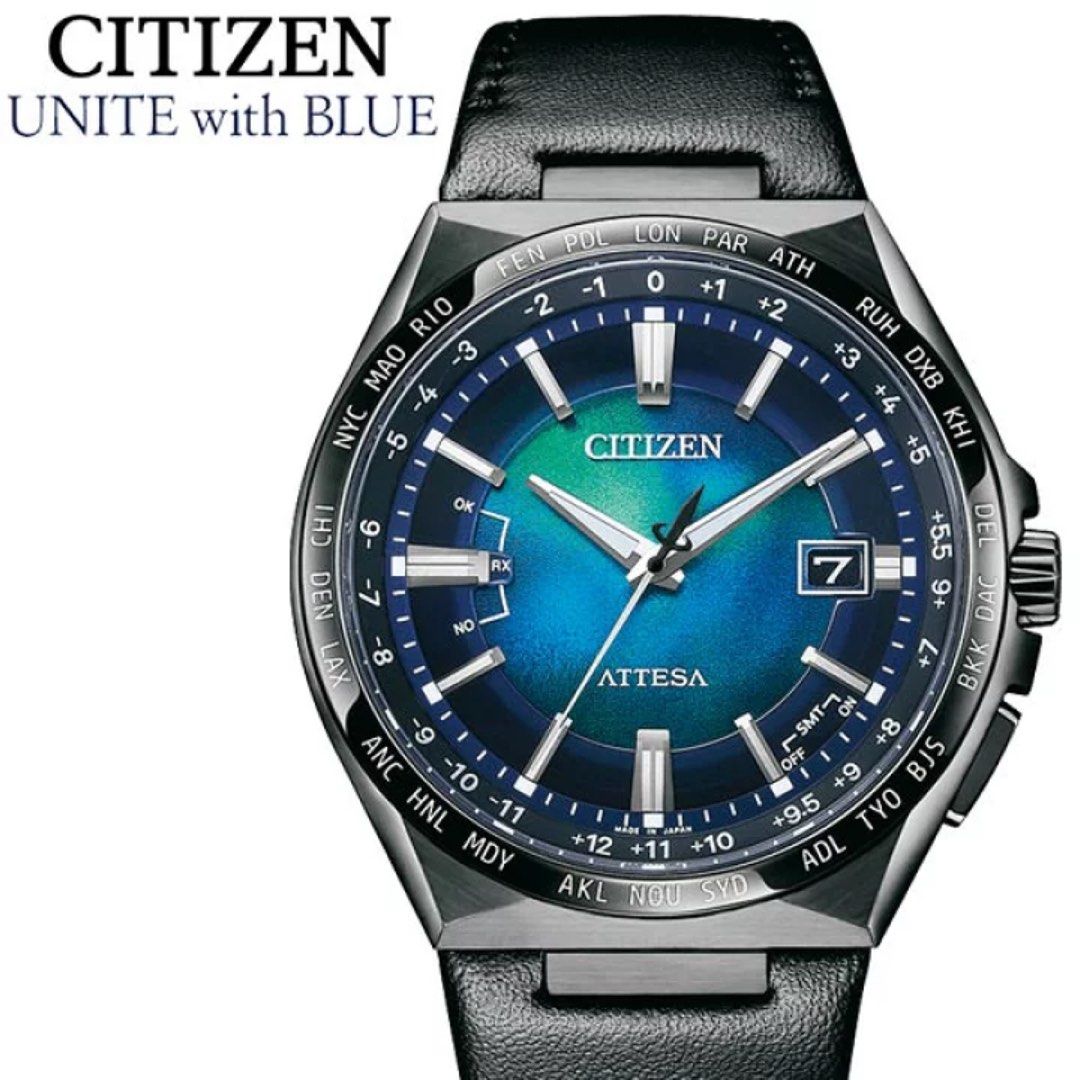 CITIZEN ATTESA ACT Line 星辰日本製限定版手錶UNITE with BLUE CB0215