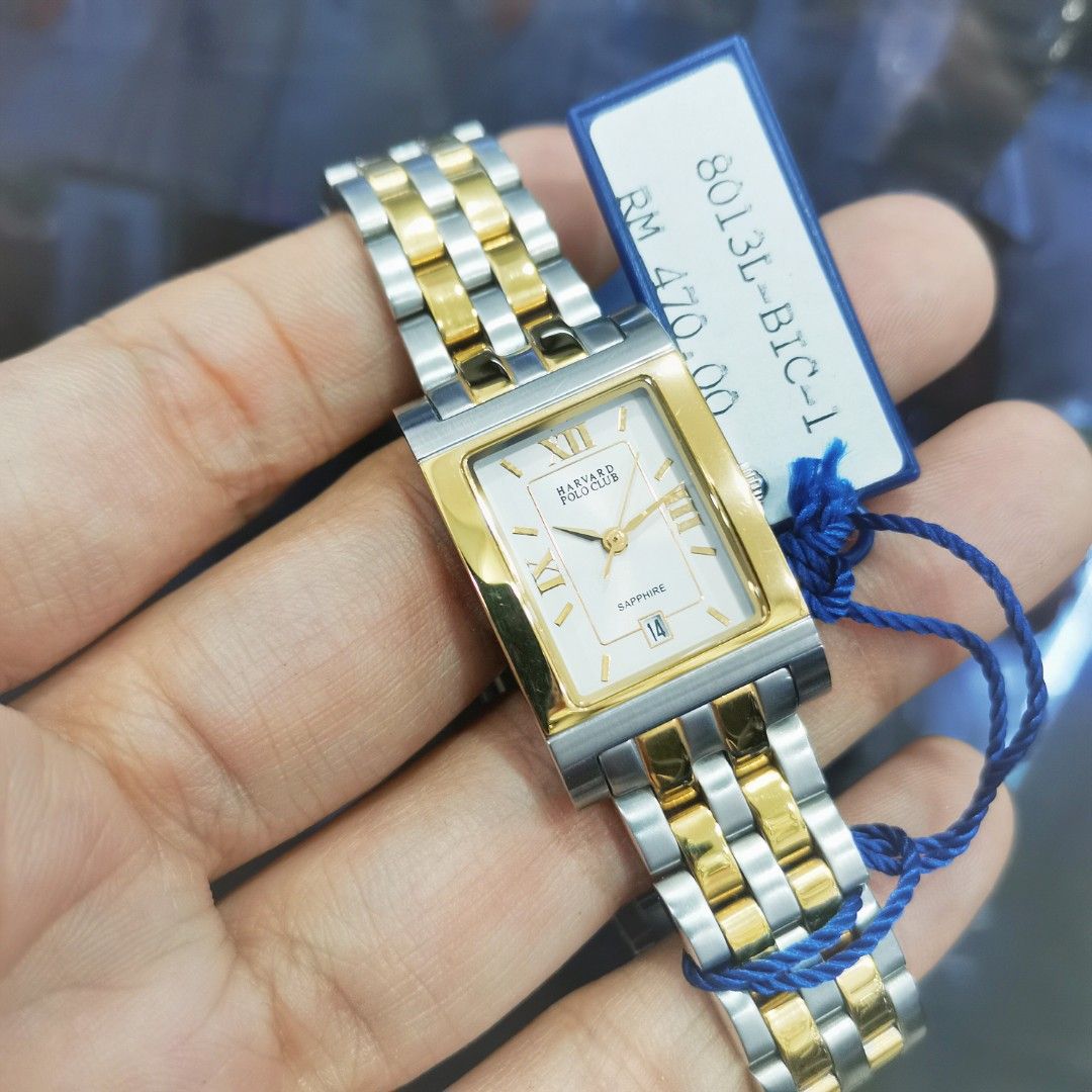 CLEARANCE Harvard Polo Sapphire Square Women Watch