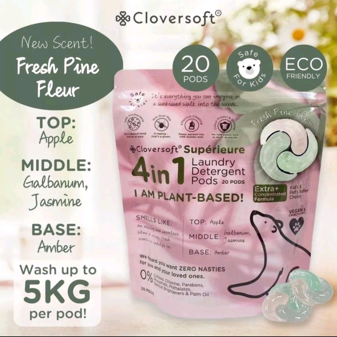 Jual CleanPod Pink Romance Scent Laundry Pod Detergent 20 Pods x