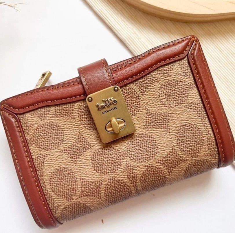 Coach Small Trifold Wallet, Luxury, Bags & Wallets on Carousell