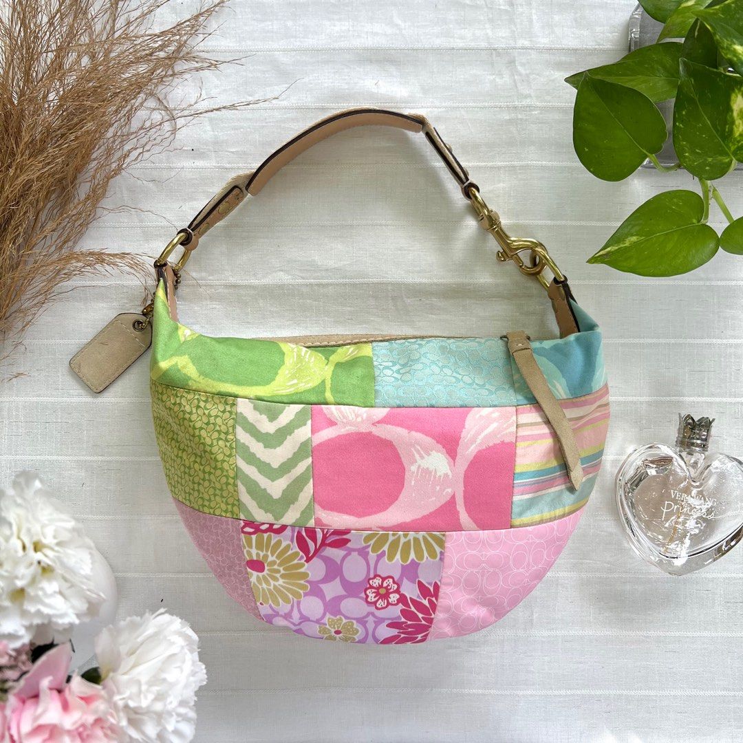 Coach purse online multicolor patchwork