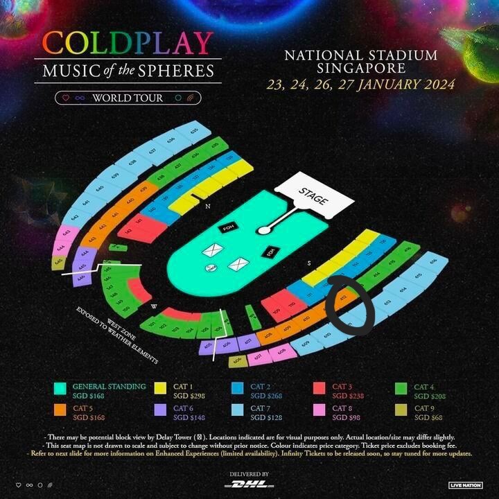 Coldplay 2024, Tickets & Vouchers, Event Tickets on Carousell