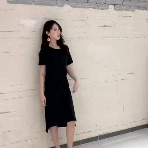 Comfy loose fit casual basic classic cotton plain color short