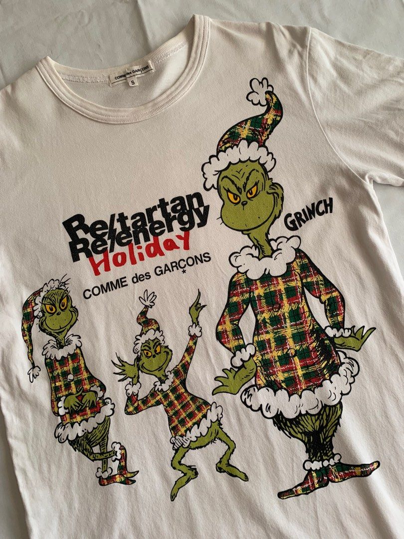 Comme Des Garcons 2017 Christmas Grinch Tshirt Men s Fashion