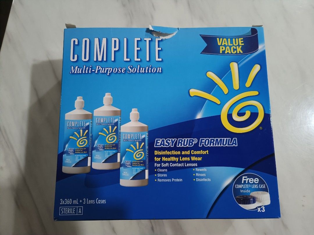Complete contact lens solution (brand new) Beauty Personal Care