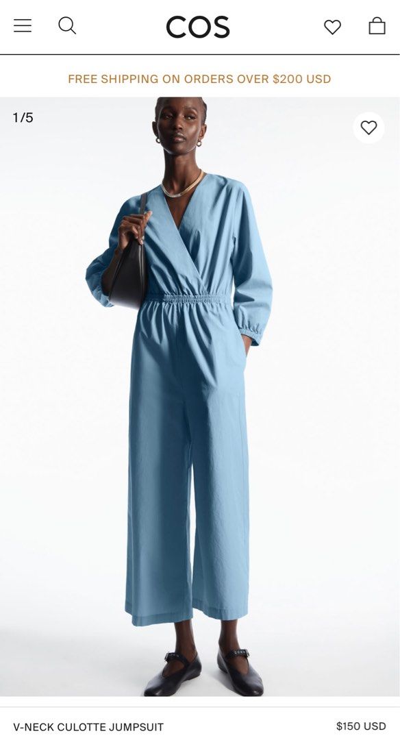 Cos navy jumpsuit hot sale