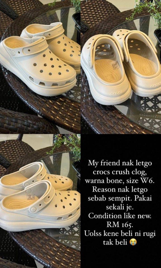 Crocs size shop w6 in cm