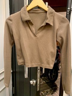 Crop top brown