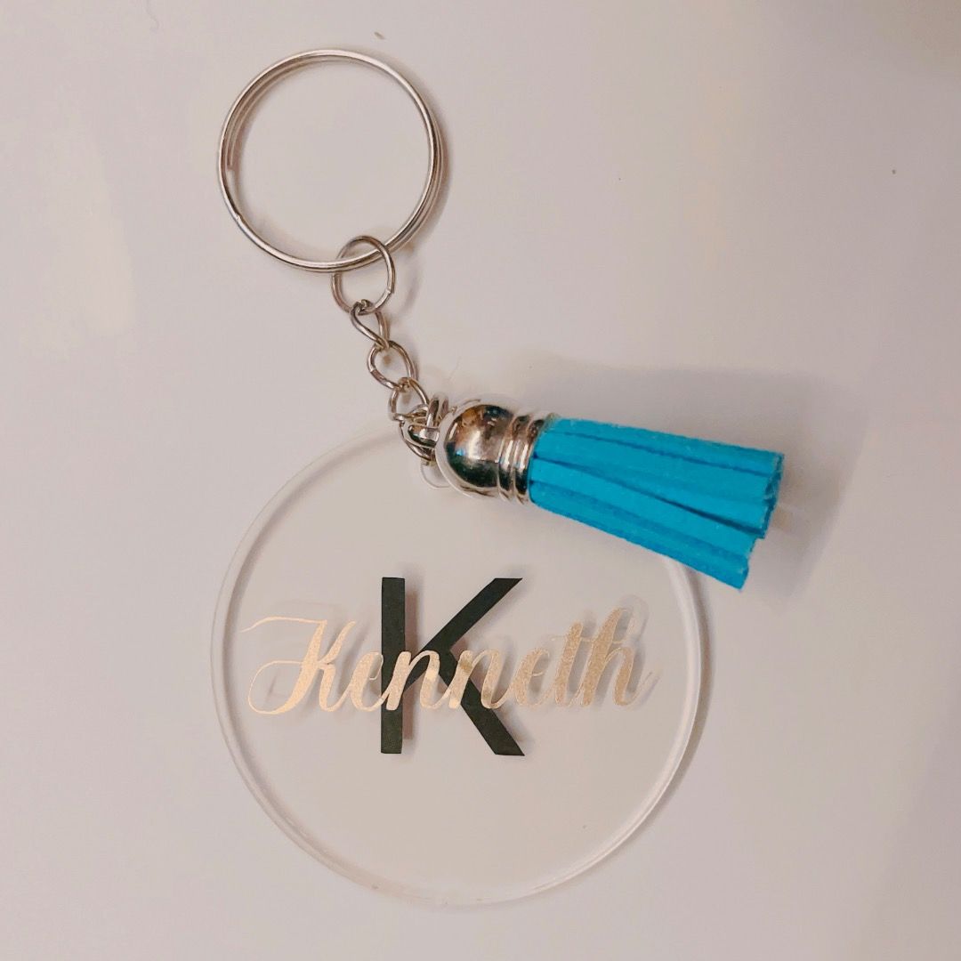 Cute deals leather keychain