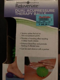 Decluttering opened box - acupressure therapy balls