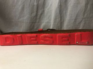Diesel Embossed 100% Pelle Belt Italy (Size 22.5"-27")