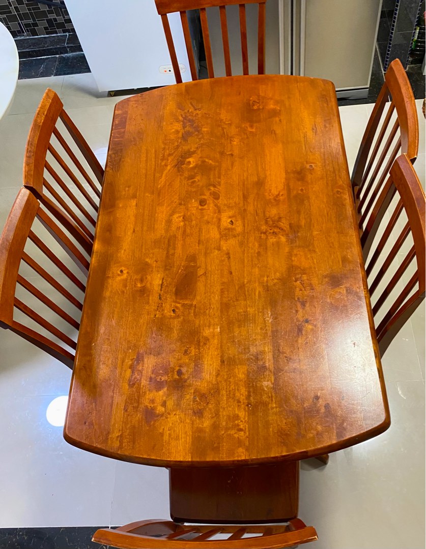 Dining table 6seater, Furniture & Home Living, Furniture, Tables