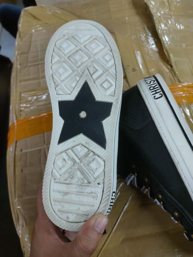 dior knit high top sneakers