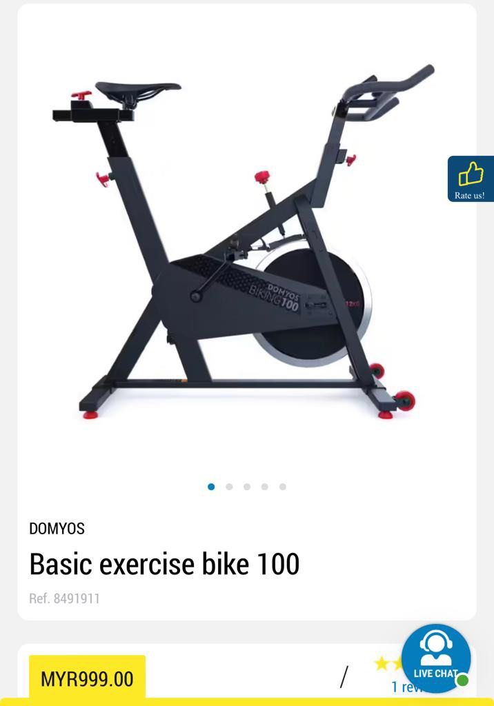 Domyos spin hotsell bike 100