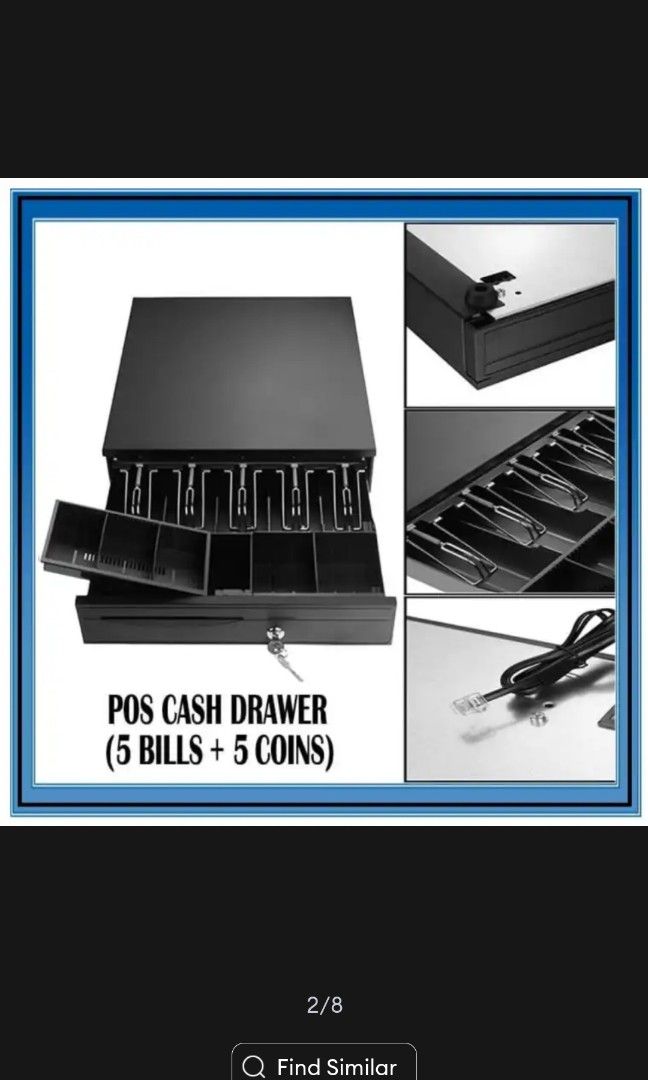 Electronic Cash Register/Box 5 Bills/5 Coins on Carousell