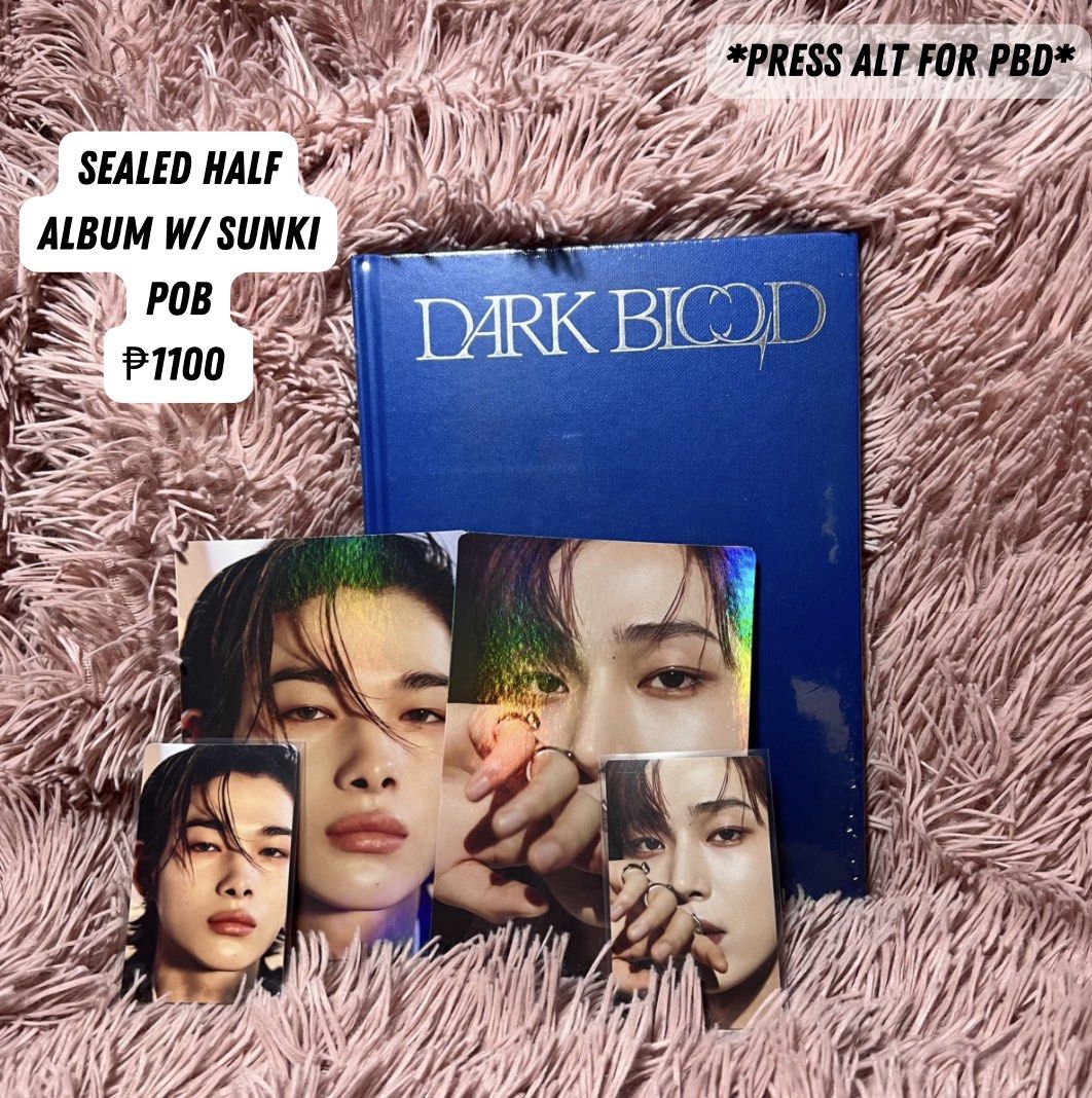 Enhypen SEALED dark blood half version (can tingi) (Category: K-Wave Merchandise) located in Manila. Submitted by joodaneee (Listing ID 1238341747, Image 1). Description: ˚ʚ wts lfb ɞ˚ ♡ SEALED dark blood half ver - onhand ♡ can tingi album and pob (first pic) ♡ check 2nd pic for tingi prices ♡ can do sdd around metro manila ♡ can do cod via lalamove ♡ super negotiable if taking 3+ pc — can transact thru bns twt — Link: https://twitter.com/joodan