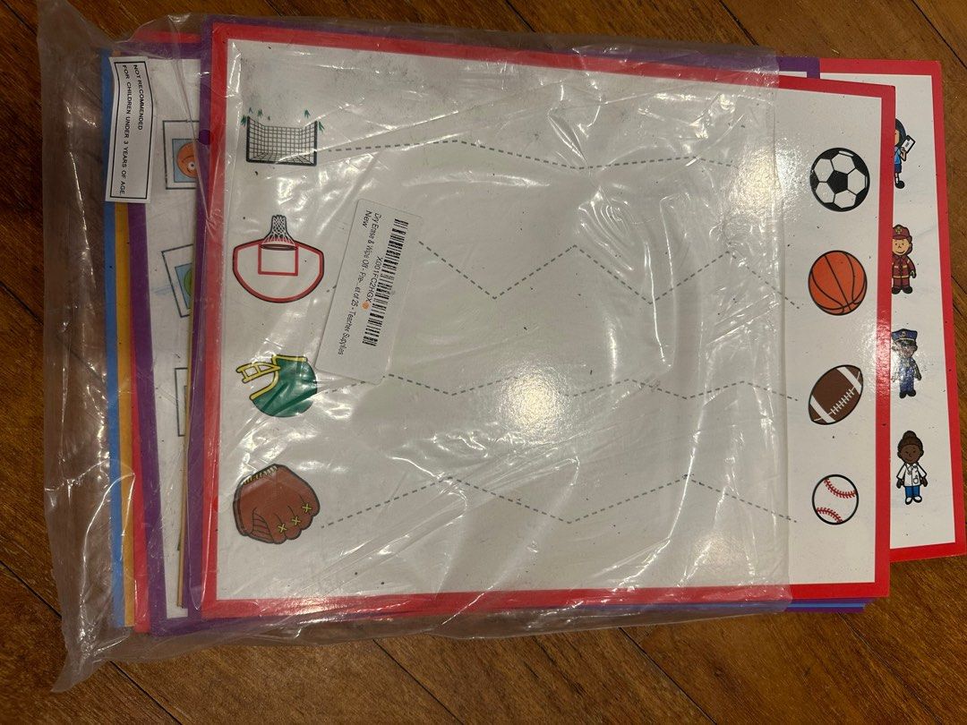 Erasable whiteboards for preschool children learning how to write